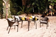 Tango Table and 4 Armchairs, ⌀ 130 - Image 4