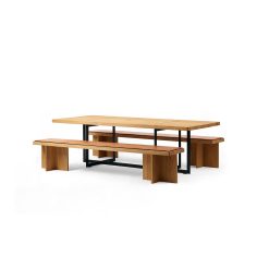 b Solitaire Table & Bench