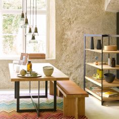 b Solitaire Table & Bench - Image 2