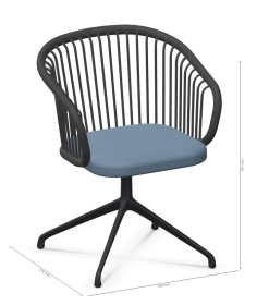 Huma Swivel Armchair (Indoor)