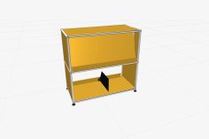 USM Vinyl Display Cabinet 2x1 X Symbol - Image 2