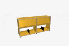 USM Vinyl Display Cabinet 2x2 X Symbol - Image 2