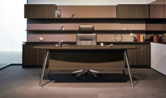 Precede Executive Desk - Oval Shape with Pedestal - Image 2