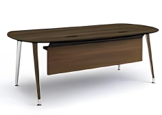 Precede Executive Desk - Oval Shape with Pedestal