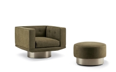 Sally Ottoman with Castors