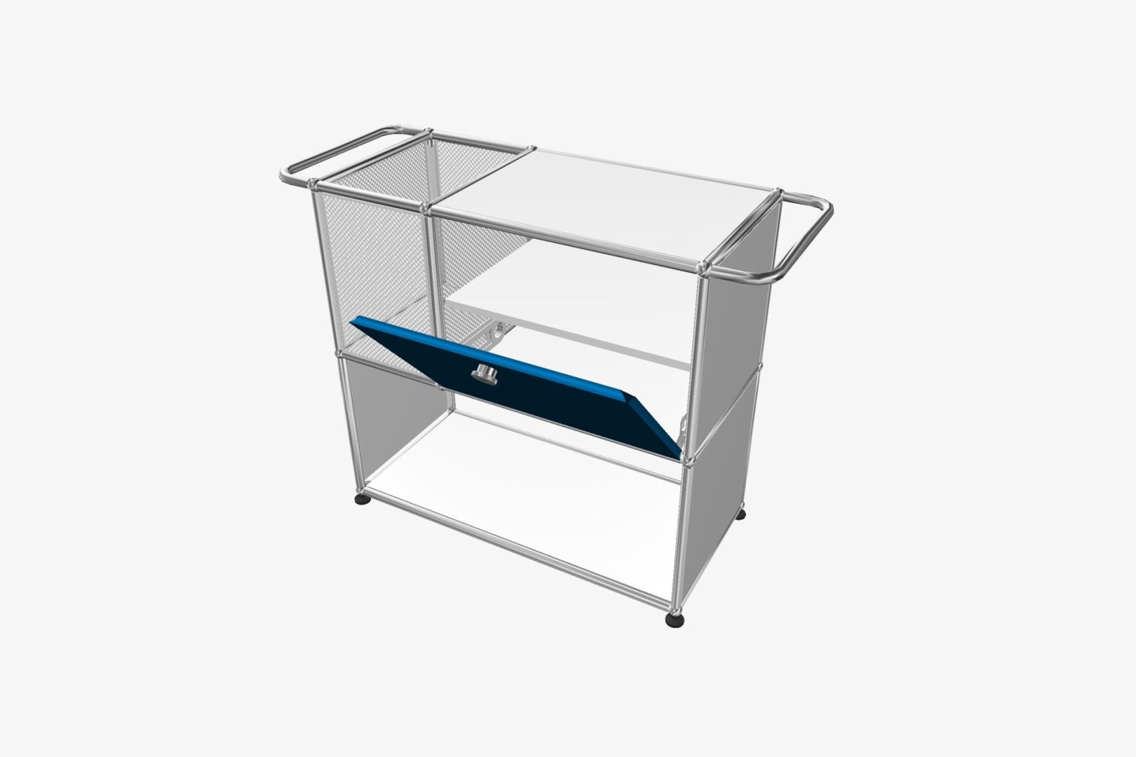 USM Haller Record Storage 1 x 2 Configuration.jpg USM Haller Record Storage 1X2 - Image 1